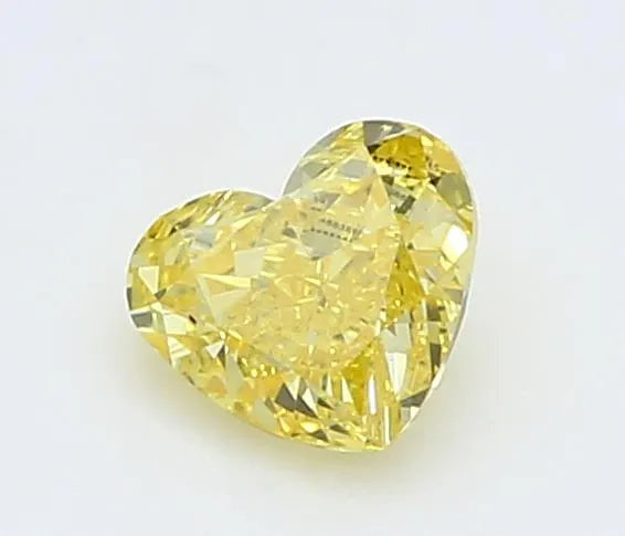 0.21ct Heart Lab Grown Diamond (Colour Fancy Vivid Yellow, Clarity VS1, IGI Certified)