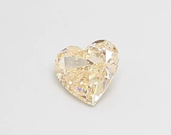 0.25ct Heart Lab Grown Diamond (Colour Fancy Orangey Pink, Clarity VS2, IGI Certified)