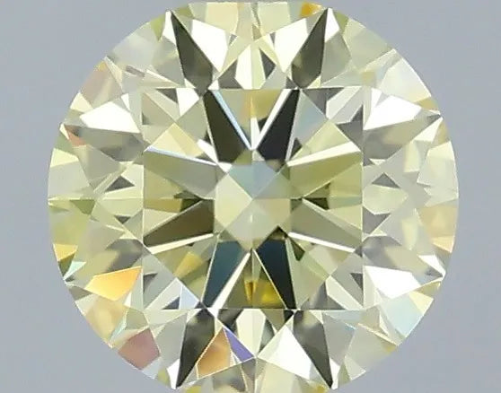 0.52ct Round Lab Grown Diamond (Colour Fancy Light Yellow, Clarity VVS2, Cut ID, IGI Certified)