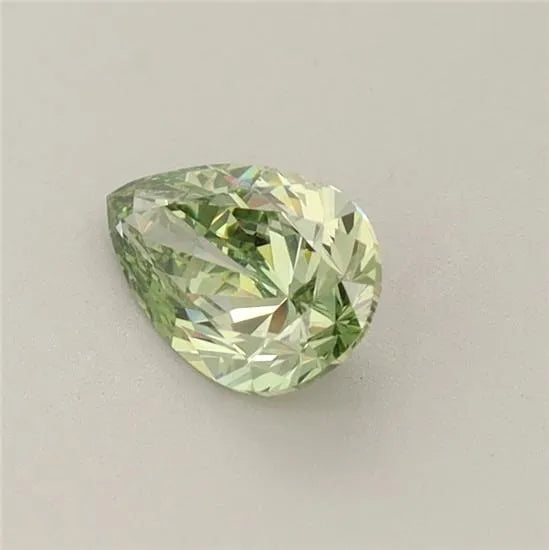 0.54ct Pear Lab Grown Diamond (Colour Fancy Vivid Green, Clarity VS1, IGI Certified)