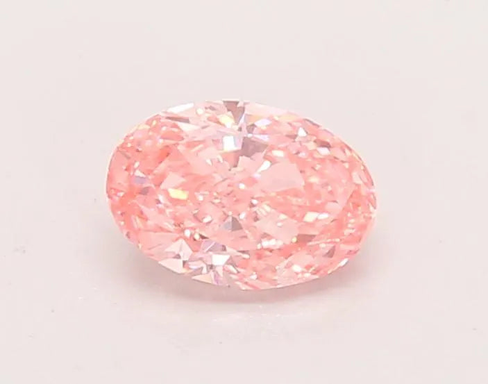 0.55ct Oval Lab Grown Diamond (Colour Fancy Vivid Pink, Clarity VS1, IGI Certified)