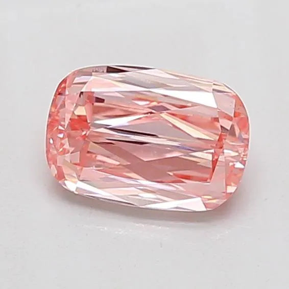 0.83ct Cushion modified Lab Grown Diamond (Colour Fancy Vivid Pink, Clarity VS1, IGI Certified)