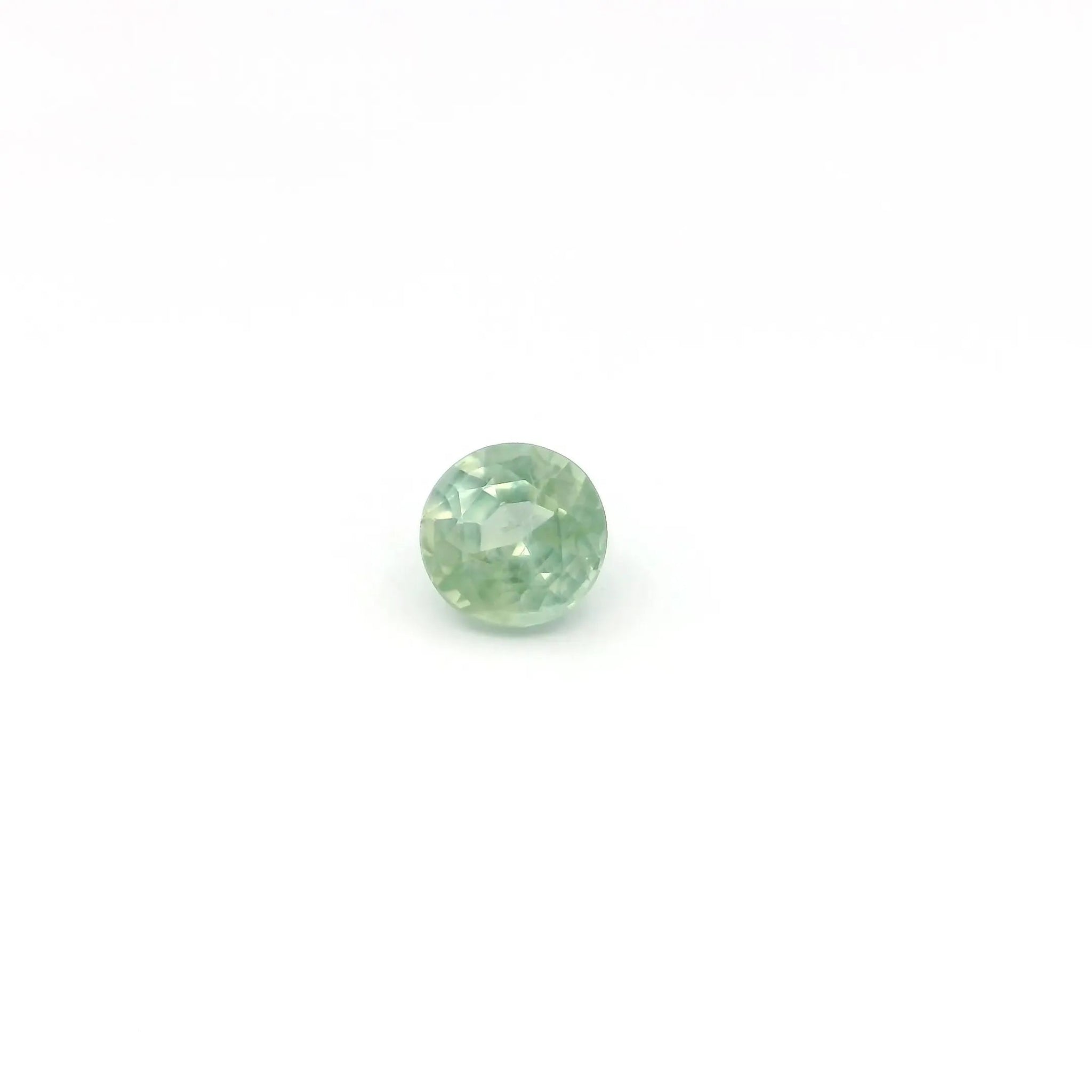 0.43ct Round Natural Sapphire (Colour Green, Clarity Slightly Included, Cut Faceted) - Jewelry by Cleo