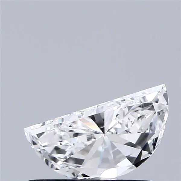 0.44ct Half moon Lab Grown Diamond (Colour E, Clarity VS1, IGI Certified) - Jewelry by Cleo