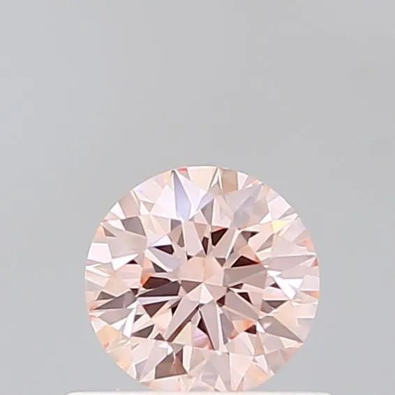 0.51ct Round Lab Grown Diamond (Colour Fancy Pink, Clarity VVS2, Cut ID, IGI Certified) - Jewelry by Cleo
