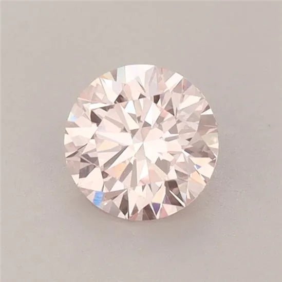 0.59ct Round Lab Grown Diamond (Colour Fancy Pink, Clarity VVS2, Cut ID, IGI Certified) - Jewelry by Cleo