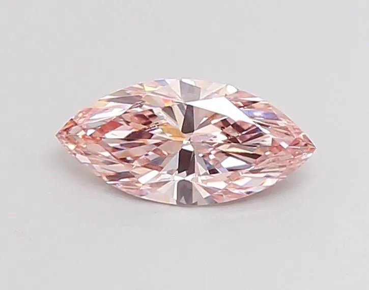 0.75ct Marquise Lab Grown Diamond (Colour Fancy Pink, Clarity VVS2, IGI Certified) - Jewelry by Cleo