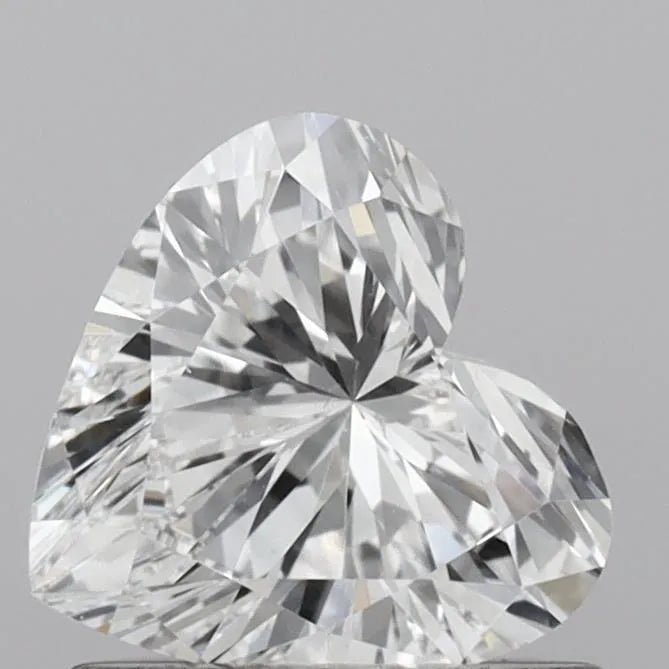 0.76ct Heart Lab Grown Diamond (Colour D, Clarity VVS2, IGI Certified) - Jewelry by Cleo