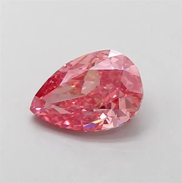 1.00ct Pear Lab Grown Diamond (Colour Fancy Vivid Pink, Clarity VS1, IGI Certified)