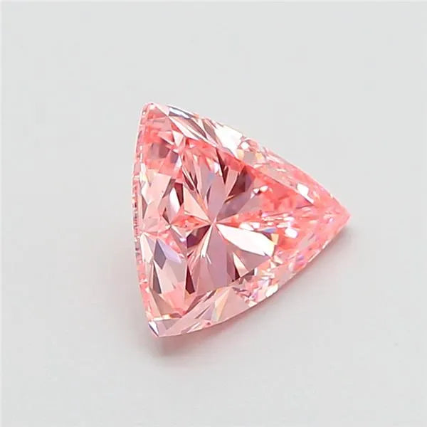 1.01ct Triangular Lab Grown Diamond (Colour Fancy Vivid Pink, Clarity VVS2, IGI Certified)