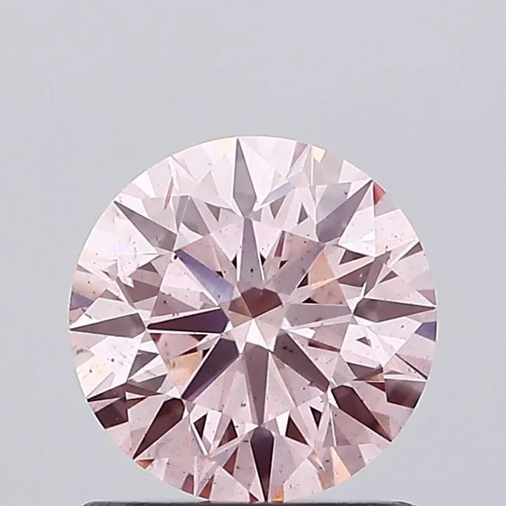 1.02ct Round Lab Grown Diamond (Colour Fancy Vivid Pink, Clarity SI2, Cut ID, IGI Certified)