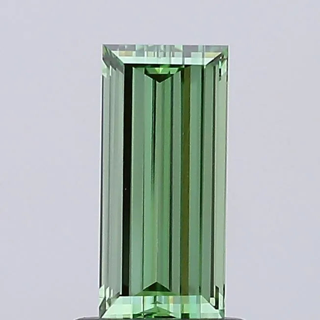 1.05ct Baguette Lab Grown Diamond (Colour Fancy Vivid Green, Clarity VVS2, IGI Certified)