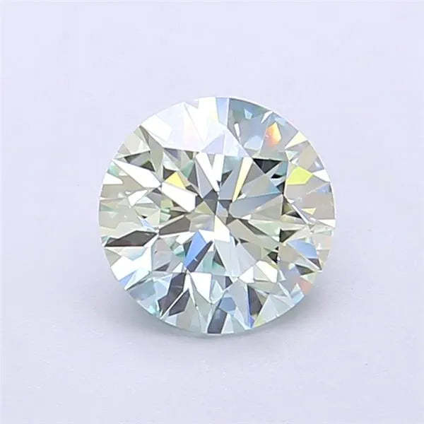 1.09ct Round Lab Grown Diamond (Colour Fancy Green, Clarity VS1, Cut ID, IGI Certified)