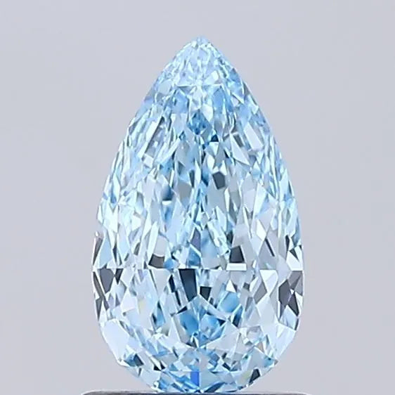 1.10ct Pear Lab Grown Diamond (Colour Fancy Vivid Blue, Clarity VVS2, IGI Certified)