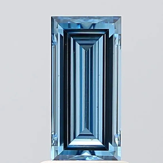 1.12ct Baguette Lab Grown Diamond (Colour Fancy Vivid Blue, Clarity VS1, IGI Certified)