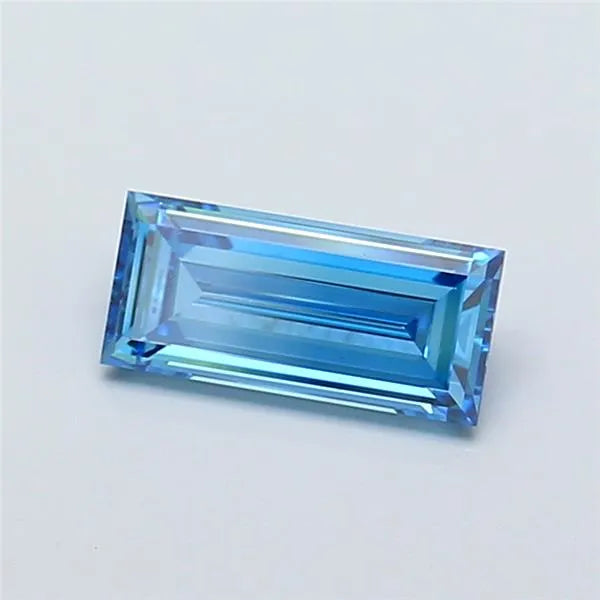 1.15ct Baguette Lab Grown Diamond (Colour Fancy Vivid Blue, Clarity VS1, IGI Certified)