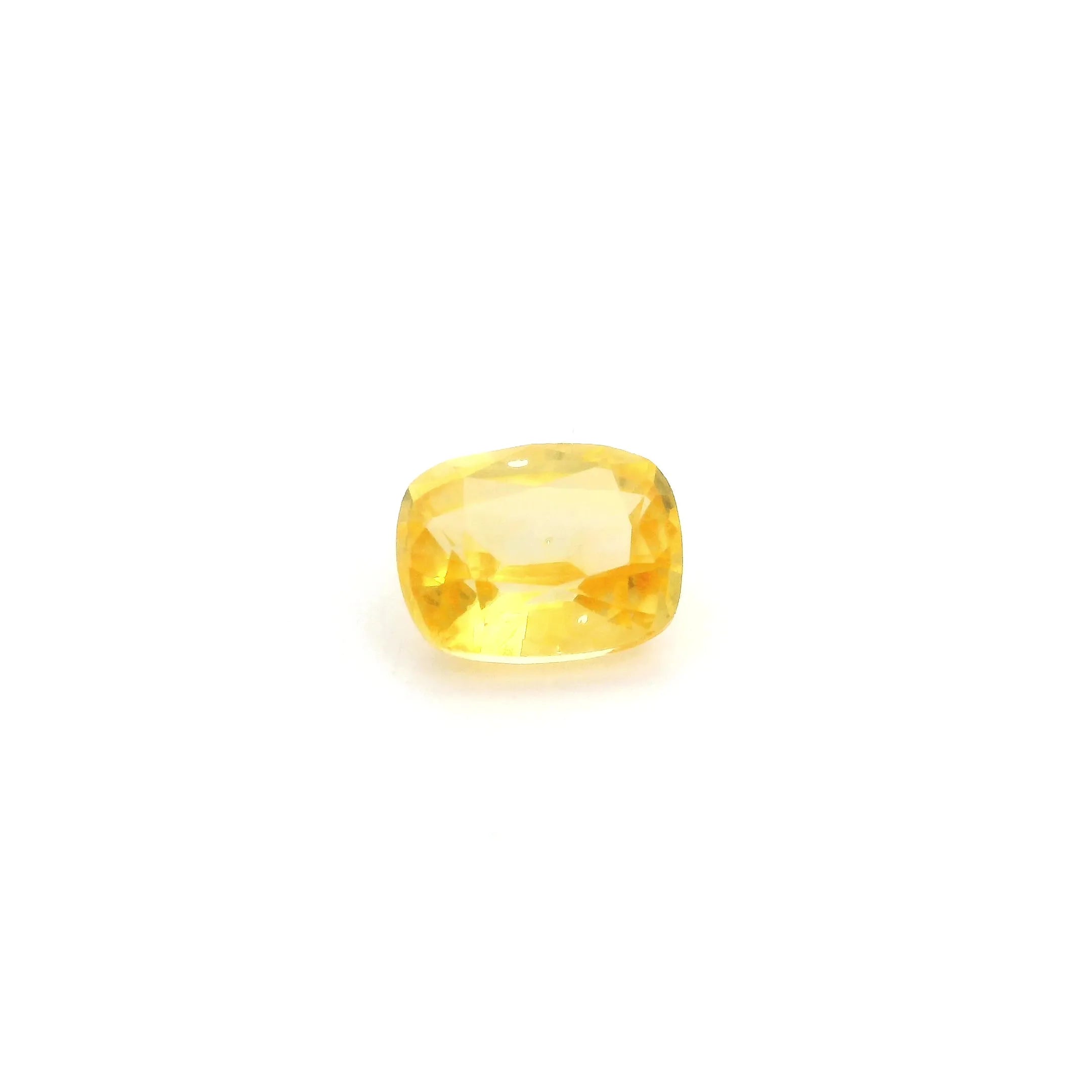 1.25ct Cushion Natural Sapphire (Colour Yellow, Clarity Slightly Included, Cut Faceted)