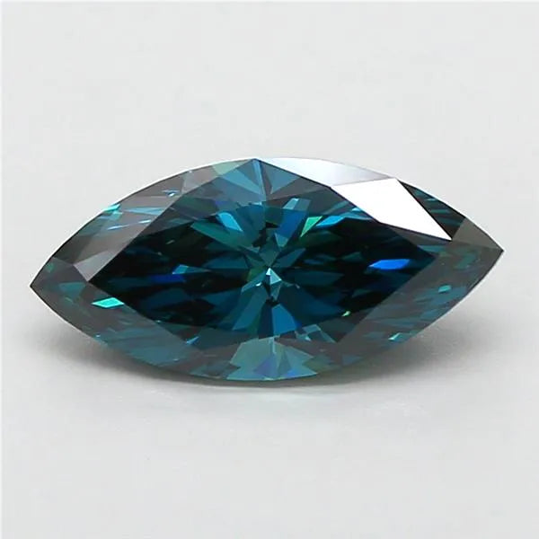 1.51ct Marquise Lab Grown Diamond (Colour Fancy Vivid Blue, Clarity VVS2, IGI Certified)
