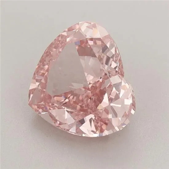 1.63ct Heart Lab Grown Diamond (Colour Fancy Vivid Pink, Clarity VS1, IGI Certified)