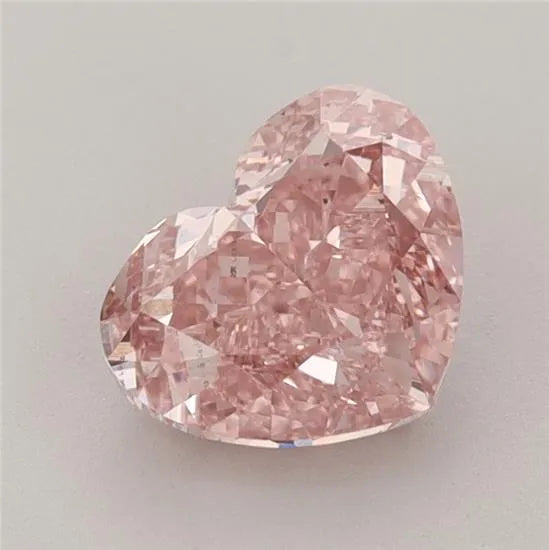 1.74ct Heart Lab Grown Diamond (Colour Fancy Vivid Pink, Clarity VS2, IGI Certified)
