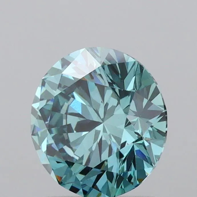 1.80ct Round Lab Grown Diamond (Colour Fancy Vivid Blue, Clarity VS1, Cut ID, IGI Certified)