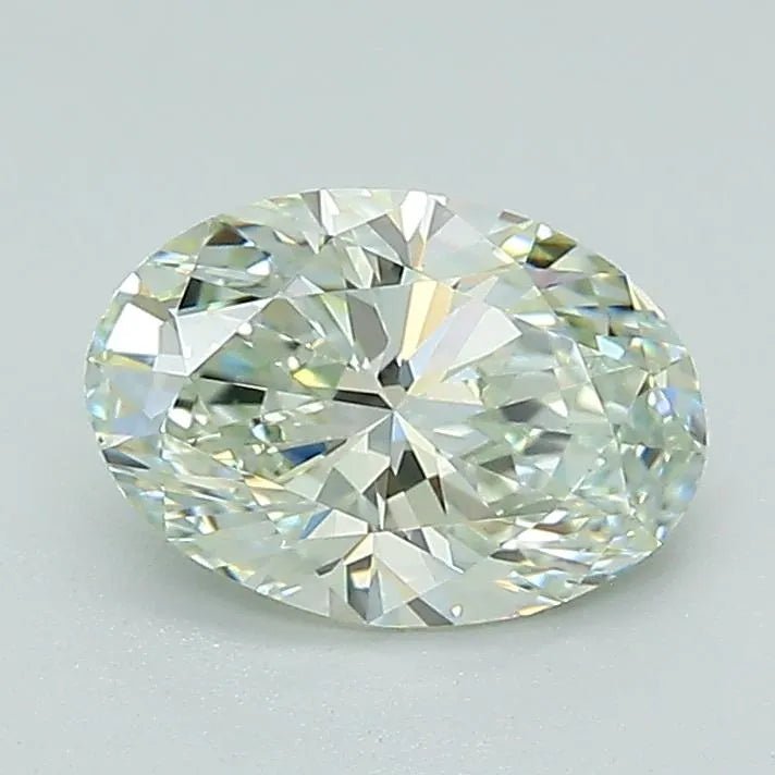 1.00ct Oval Lab Grown Diamond (Colour Fancy Yellow, Clarity VS2, Cut EX, IGI Certified) - Jewelry by Cleo