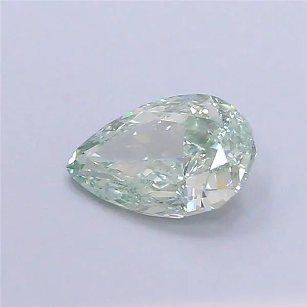 1.00ct Pear Lab Grown Diamond (Colour Fancy Green, Clarity SI1, IGI Certified) - Jewelry by Cleo