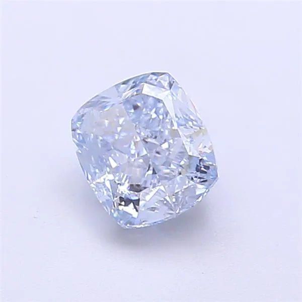 1.01ct Cushion modified Lab Grown Diamond (Colour Fancy Intense Blue, Clarity VS2, IGI Certified) - Jewelry by Cleo