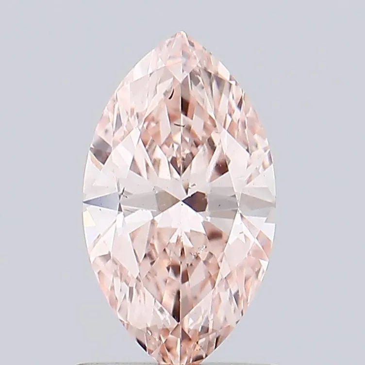 1.01ct Marquise Lab Grown Diamond (Colour Fancy Intense Brownish Pink, Clarity SI1, IGI Certified) - Jewelry by Cleo