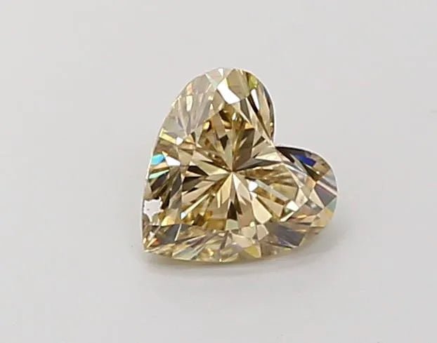 1.04ct Heart Lab Grown Diamond (Colour Fancy Yellow, Clarity VS2, IGI Certified) - Jewelry by Cleo