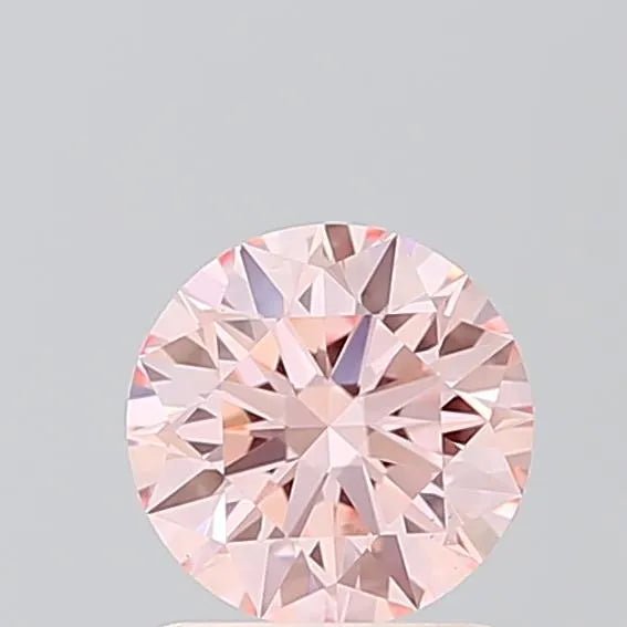 1.04ct Round Lab Grown Diamond (Colour Fancy Intense Pink, Clarity VS1, Cut ID, IGI Certified) - Jewelry by Cleo