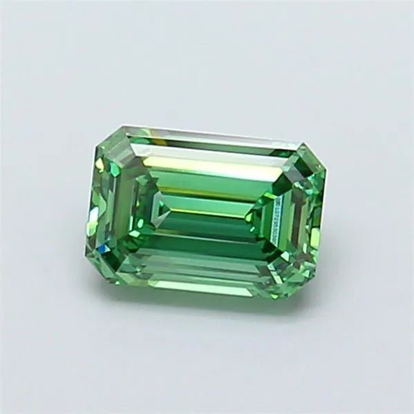 1.07ct Emerald Lab Grown Diamond (Colour Fancy Vivid Green, Clarity VVS2, IGI Certified) - Jewelry by Cleo