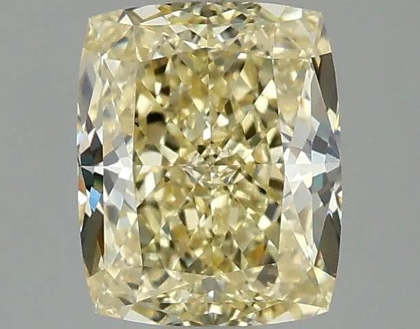 1.09ct Cushion modified Lab Grown Diamond (Colour Fancy Light Yellow, Clarity VVS2, IGI Certified) - Jewelry by Cleo