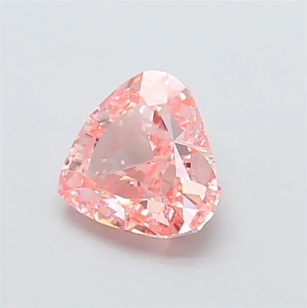 1.10ct Heart Lab Grown Diamond (Colour Fancy Vivid Pink, Clarity VVS2, IGI Certified) - Jewelry by Cleo