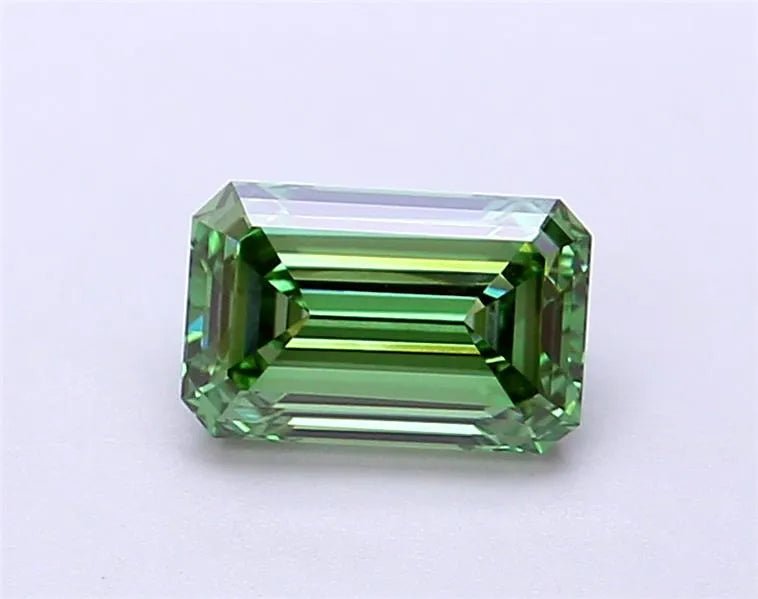1.16ct Emerald Lab Grown Diamond (Colour Fancy Vivid Green, Clarity VS1, IGI Certified) - Jewelry by Cleo