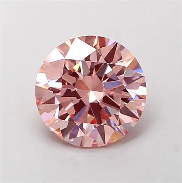 1.30ct Round Lab Grown Diamond (Colour Fancy Intense Pink, Clarity VS1, Cut EX, IGI Certified) - Jewelry by Cleo