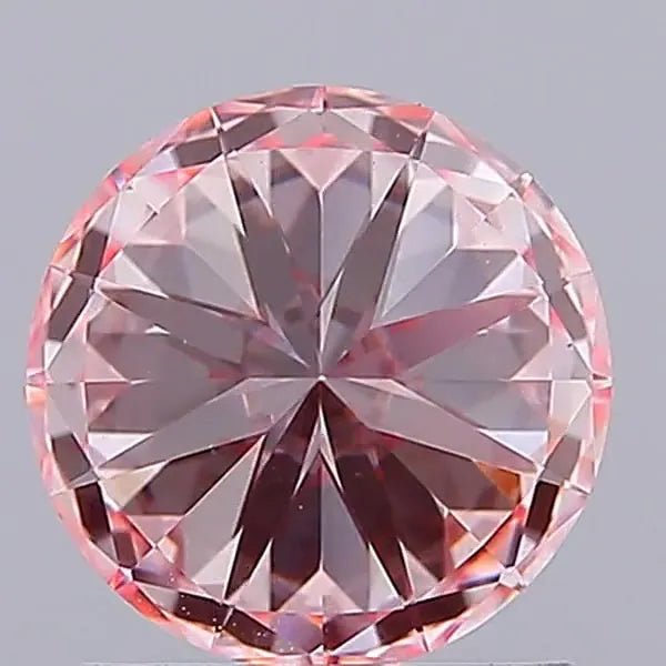 1.31ct Round Lab Grown Diamond (Colour Fancy Intense Pink, Clarity VS1, Cut ID, IGI Certified) - Jewelry by Cleo