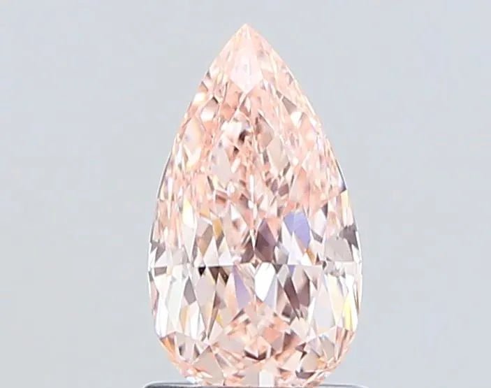 1.33ct Pear Lab Grown Diamond (Colour Fancy Light Pink, Clarity VVS2, IGI Certified) - Jewelry by Cleo