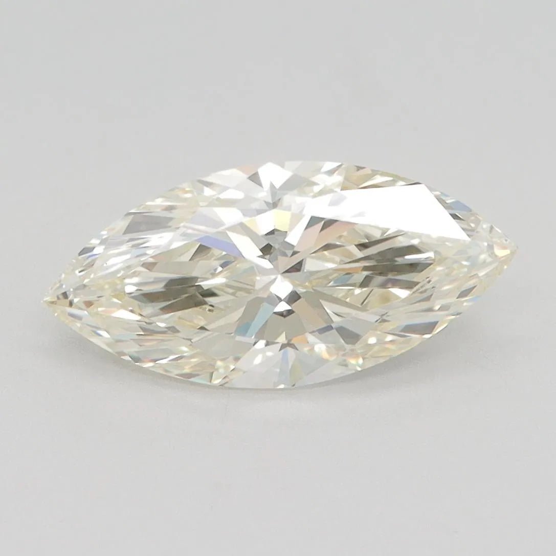 1.53ct Marquise Lab Grown Diamond (Colour Fancy Yellow, Clarity VS1, Cut GD, IGI Certified) - Jewelry by Cleo
