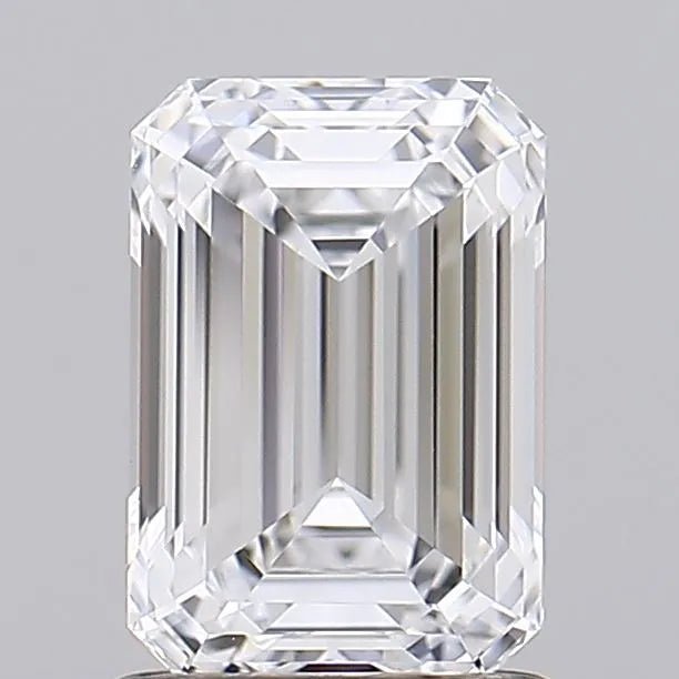 1.55ct Emerald Lab Grown Diamond (Colour D, Clarity IF, IGI Certified) - Jewelry by Cleo