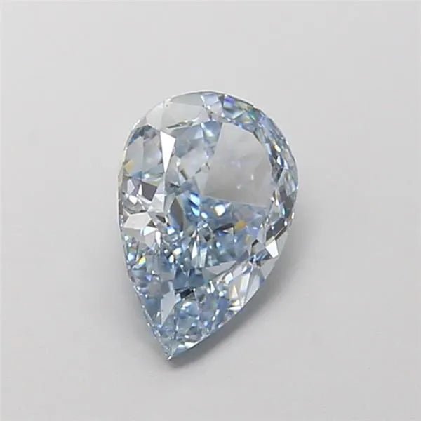 1.65ct Pear Lab Grown Diamond (Colour Fancy Intense Blue, Clarity VS2, IGI Certified) - Jewelry by Cleo