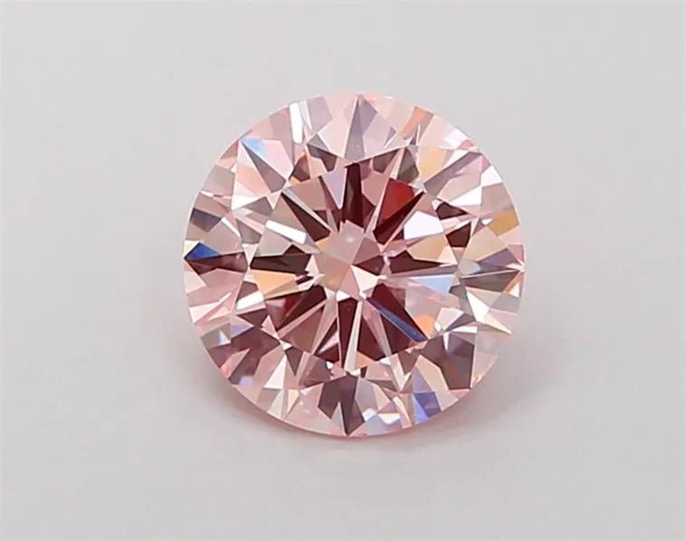 1.77ct Round Lab Grown Diamond (Colour Fancy Intense Pink, Clarity VS2, Cut EX, IGI Certified) - Jewelry by Cleo