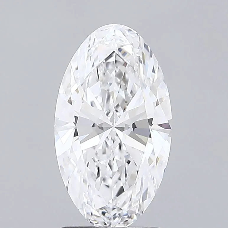 2.00ct Oval Lab Grown Diamond (Colour D, Clarity VVS2, IGI Certified)