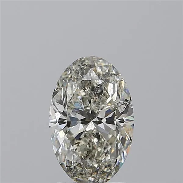 2.01ct Oval Natural Diamond (Colour J, Clarity SI2, HRD Certified)