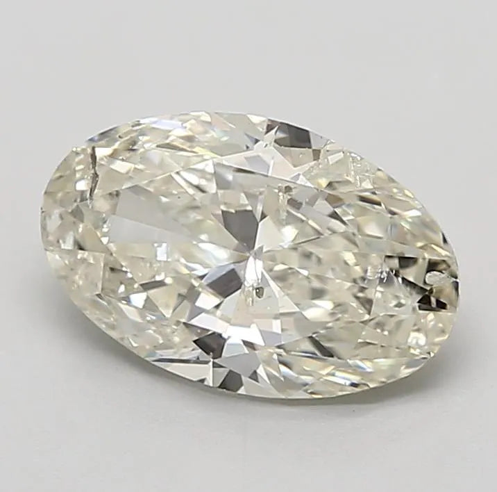 2.01ct Oval Natural Diamond (Colour K, Clarity SI2, HRD Certified)