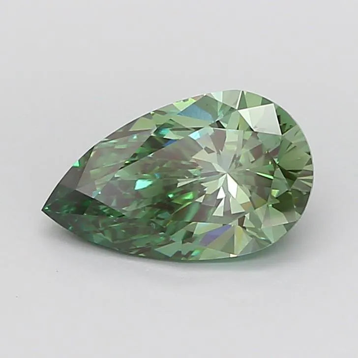 2.01ct Pear Lab Grown Diamond (Colour Fancy Vivid Green, Clarity VVS2, IGI Certified)