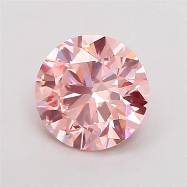 2.01ct Round Lab Grown Diamond (Colour Fancy Vivid Pink, Clarity VS2, Cut ID, IGI Certified)