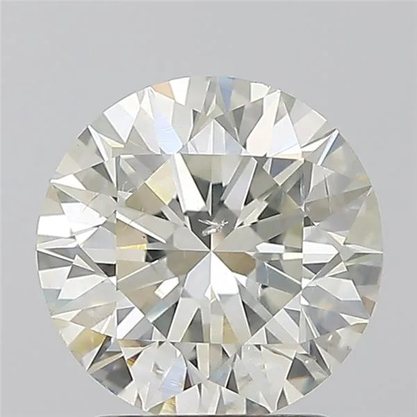 2.01ct Round Natural Diamond (Colour K, Clarity SI2, Cut EX, GIA Certified)