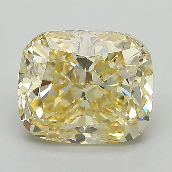 2.02ct Cushion brilliant Lab Grown Diamond (Colour Fancy Intense Yellow, Clarity VS1, IGI Certified)