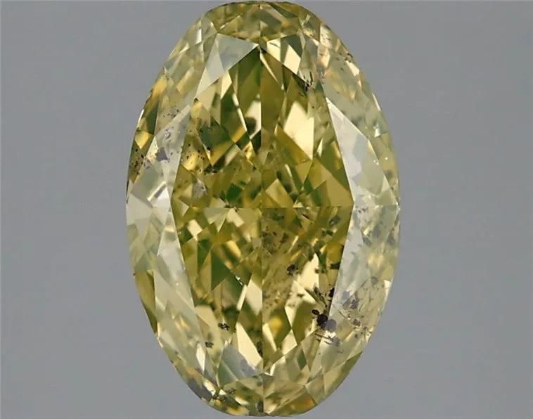 2.02ct Oval Natural Diamond (Colour Fancy Deep Yellow, Clarity SI2, GIA Certified)